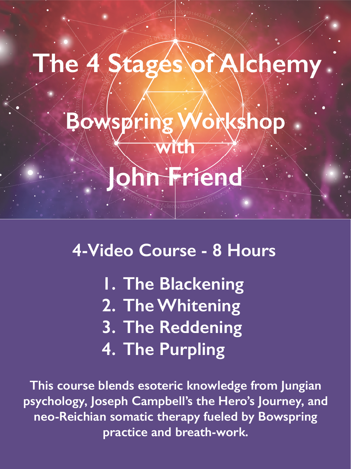 4 Stages Of Alchemy John Friend 4 Videos 8 Hours Bowspring 0978