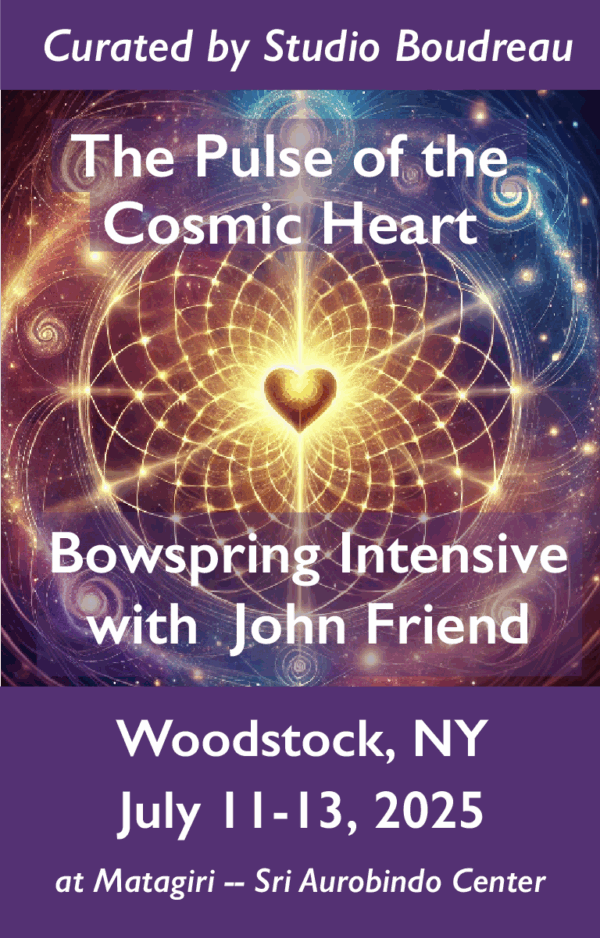 Woodstock, NY - July 11-13, 2025 -- Semi-Private Bowspring Intensive with John Friend - curated by Studio Boudreau