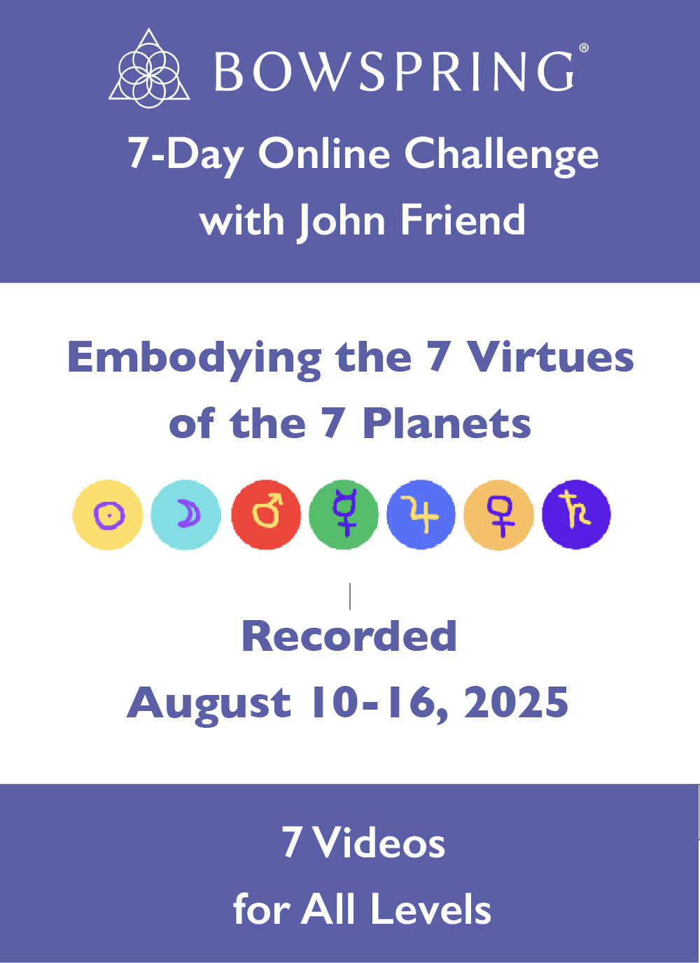 7-Day Challenge – Embodying the 7 Planets